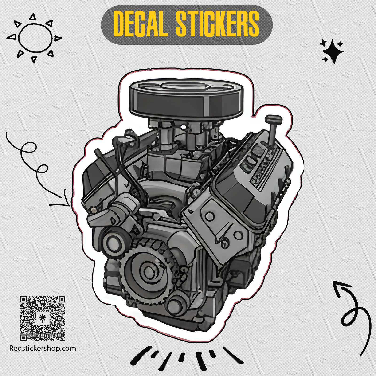 Muscle Car Sticker Sheet — American Thunder, Cobra Jet & Street King Decals - Image 5